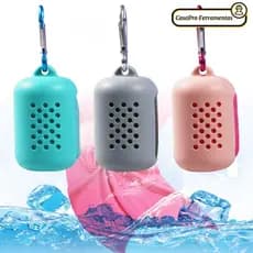 SUNSHINY Esportes Toalha Quick Dry Cool Towel , Sílica Gel Microfibra Fitness , Mini Saco De Silicone