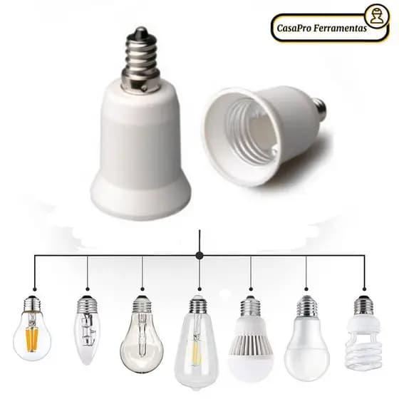 SUNSHINY Base De Lâmpada , Parafuso De Soquete E12 A E27 , Adaptador PBT Premium 6A 220V Conversor De Para De Milho LED