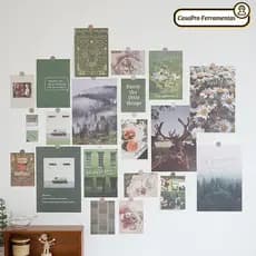 SUNSHINY 20 Pcs Adesivos De Cartão De Pôster , Papel De Parede Multicolorido DIY , Decalques De Fundo De Adereços Fotogr