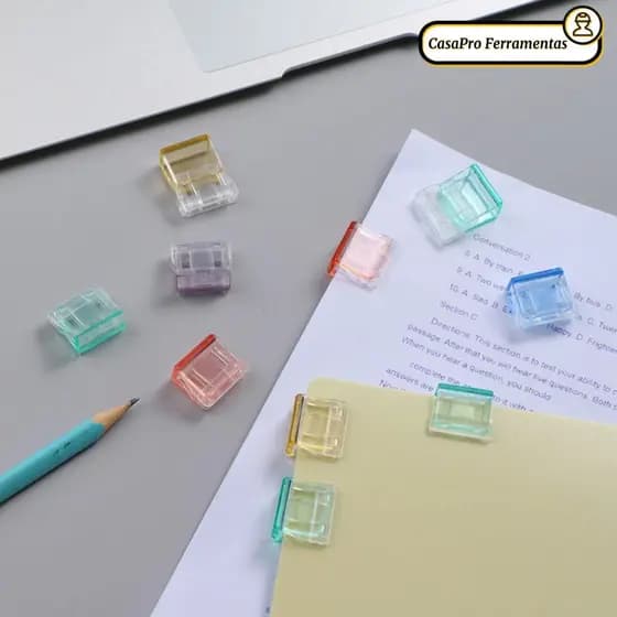 Clipe De Papel De Carta SUNSHINY , Pressão De Cor Doce De Plástico , Braçadeiras De Suporte De Arquivo Multifuncionais T