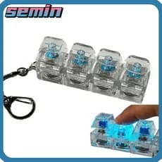 Chaveiro SEMIN Fidget , Teclado De Dedo 3/4/9 Teclas Para Alívio Do Estresse , Dispositivo Passa O Tempo Brinquedo De Pi