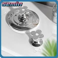 SEMIN Botão De Pressão Do Vaso Sanitário , Tanque Universal Multifuncional , Gaveta Criativa Em Forma De Flor