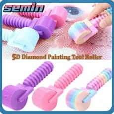 Rolo De Pintura De Diamante SEMIN 5D , Roda De Pressão Reforçada Com Bordado Caneta 5D