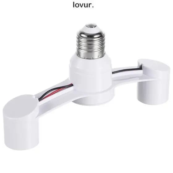 LOVUR Adaptador De Tomada De Lâmpada Led , Divisor E27 De Fácil Instalação , Base De 2 Cabeças Conversor Converte A