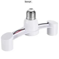LOVUR Adaptador De Tomada De Lâmpada Led , Divisor E27 De Fácil Instalação , Base De 2 Cabeças Conversor Converte A