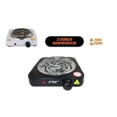 Fogão Fogareiro Elétrico Cooktop Camping Portátil Espiral 1 Boca 110V