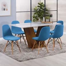 "Renove Seu Espaço com a Estilosa Capa Charles Eames Eiffel para 8 Lugares! - saorien