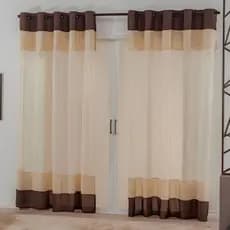 Cortina Dubai 3.00 x 2.20 Metros Renda Sala, Cozinha, Quarto, Escritorio - Saori