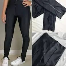Calça Legging tecido Suplex Power montaria 3 ziperTratorado Premium Cos Bolso Traseiro ziper na barra e Ziper no Cos