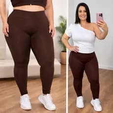 Calça Legging Plus Size montaria Premium–Alta Compressão, Conforto e Elasticidade G1 ao G3– Toque Macio e Ajuste.