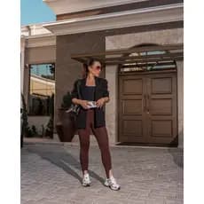 Calça Legging Poliamida Pezinho Cintura Alta Modeladora Zero Transparência Premium Fuso open AjustevPerfeito Dia a Dia