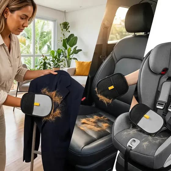 Kit 10 Luvas Tira Pelo Cachorro Gato Roupa Sofá Pet Mágica