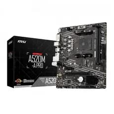 Placa Mãe MSI A520M-A PRO, DDR4, Socket AMD AM4, mATX, Chipset A520, MSIA520MAPRO
