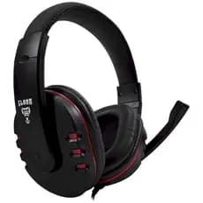 Headset Gamer Clanm Fly Red, Preto e Vermelho, HJ827