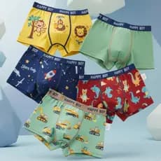 Kit 3 a 12 Cuecas Box Infantil Masculina Atacado Qualidade Premium Lindas Conforto Menino Garoto Juvenil