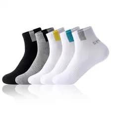 Kit 3, 6, 9, 12, ou 24 Pares Meia Masculina Soquete Respirável Cano Curto 37 Ao 43 Premium Cores Variadas Confortável