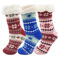 1, 2 ou 3 Pares Meia De Lã Térmica Infantil Carneirinho Para Frio Carneiro Bem Quentinha Menino ou Menina Fem/Mascc