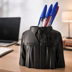 Porta Canetas Advogado Personalizado – Presente Direito Formatura OAB - Organizador Escritório