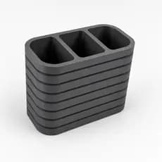 Suporte Organizador de Controles Diversos Minimalista 3 Divisórias para Mesa Sala Escritório