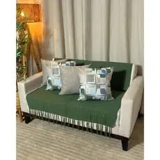 Kit 4 Capas de Almofadas Estampada Suede Decorativas com Zíper Invisível 42x42cm