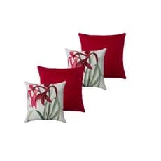 Kit 4 Capas de Almofadas Suede Estampada e Coloridas Decorativas com Zíper 40x40cm