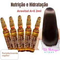 Arovitel Vitamina A+E 2 Ml Kit C/ 5 Ampolas - Fortalecimento