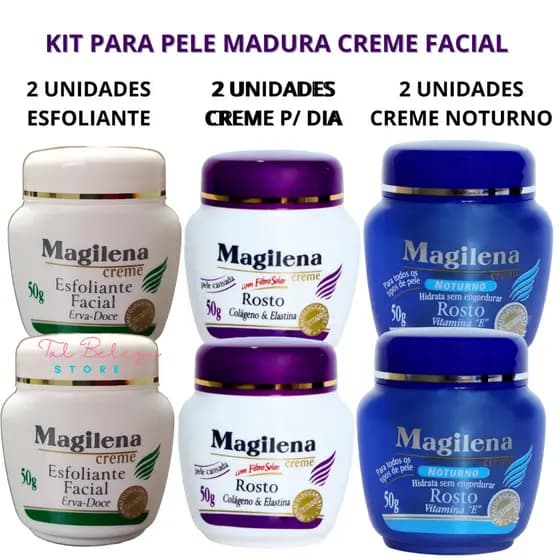 kIt Creme facial Magilena Pele Madura 6 unidades