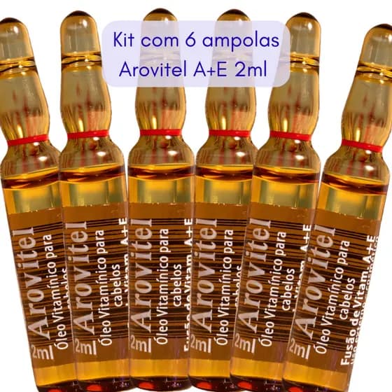 Arovitel Vitamina A+E 2 Ml Kit C/ 6 Ampolas - Fortalecimento