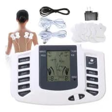 Massageador Elétrico Choque Acupuntura Estimulador Muscular Cor Branco 110V/220V