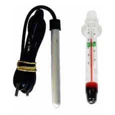 Aquecedor Para Peixe 2,5w + Termômetro Aquário Pequeno 110V