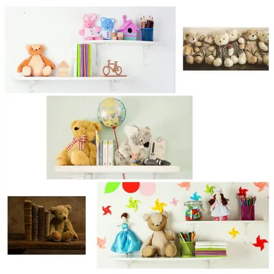 Prateleira Suporte Nicho Retangular 40x20cm Decorativo Organizador de brinquedo