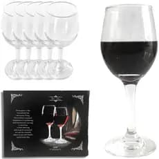 Jogo Taça De Vinho Elegante Vidro 400ml Caixa Com 6 Unidades
