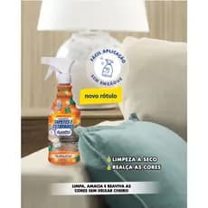 Limpador de Sofá Tapetes Estofados Prático Tira Manchas Spray 500ml Duratto