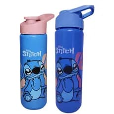 Garrafa Squeeze Stitch e Angel Infantil – Leve, Resistente e Super Fofa
