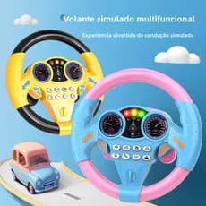 Brinquedo Volante Musical Infantil Interativo Educativo Com Sons Para Crianças