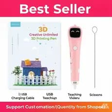 Caneta De Impressão 3D Criativa Para Crianças | Baixa Temperatura Sem BPA 3D Doodle Art Com USB Recarregável Brinquedo E