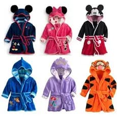Inverno Quente Crianças Roupão De Flanela Velo Com Capuz Robe Para Meninos Meninas Bonito Dos Desenhos Animados Animal P