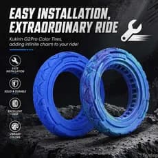 Pneu Mal Ventilado De 9,3.0-5.5 Para Kukirin G2 Pro 2024 Modelo Scooter Favo De Mel Sólido Colorido À Prova De Punção Su