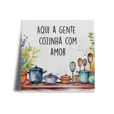Azulejo Decorado Frases para Cozinha - Decoração, Enfeite