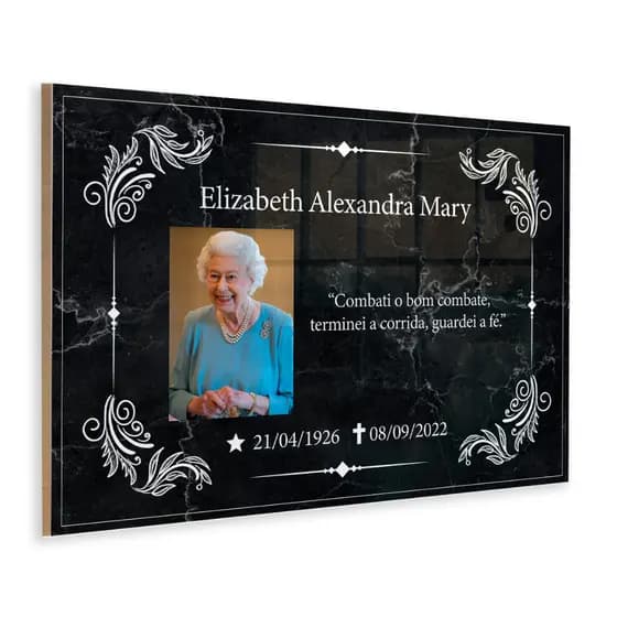 Lapide Azulejo Cerâmica Cemitério Túmulo Jazigo 20x30 ou 40x30 Personalizado