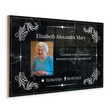 Lapide Azulejo Cerâmica Cemitério Túmulo Jazigo 20x30 ou 40x30 Personalizado