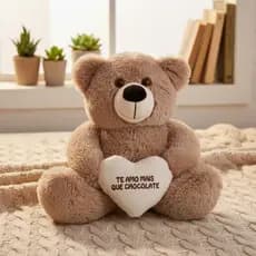 Ursinho de Pelúcia Fofuxo Pequeno 30cm Urso Baby Pelucia Teddy Presente Namorada Coração Chocolate