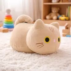 Gato de Pelúcia Antialérgico 20cm Gatinho Brinquedo Infantil Decorativo Presente Criança