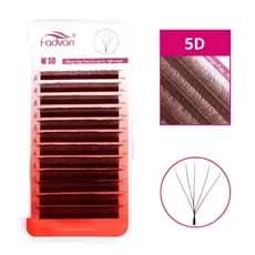 Cílios Fadvan 0.07D 5D W Marrom - Tamanhos Variados