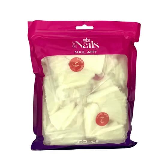 POSTIÇA BAILARINA REALISTA NATURAL  500 UNIDADES KING NAILS KN8918-500N