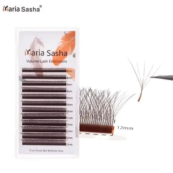 CILIOS MARIA SASHA 5DW 0.07D MARROM (BROWN) - TAMANHOS VARIADOS