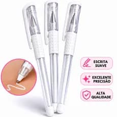 Kit Caneta para design de sobrancelhas micropigmentação gel branca microblading marcação da pele