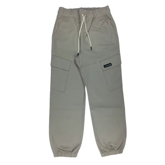 Calça Cargo Sarja Infantil Menino - Tam 4 a 8 anos