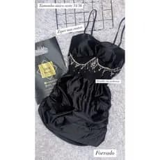 Vestido Feminino Adulto Forrado Tamanho unico veste 34/36