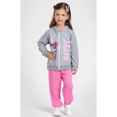 Conjunto Moletom Feminino Infantil Kitty